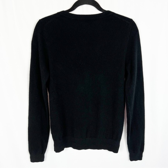 Boden 100% Cashmere Black Button Up Cardigan Sweater Women’s Medium - Picture 2 of 9